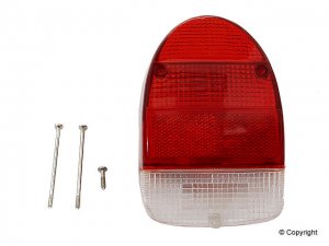 Lens, Taillight, Red/White, Right Bug/SB 71-72