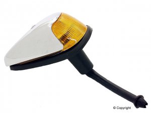 Turn Signal Assembly, Amber Lens, L or R Bug 64-66