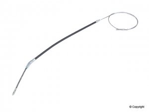 133-609-721 ( 133609721 ) EMERGENCY BRAKE CABLE - BEETLE 73-77 / SUPER BEETLE 73-79 / GHIA 73-74 / THING 73-74 - ALL WITH IRS - LEFT OR RIGHT - 1749MM (68.9 INCHES) OVERALL LENGTH - SOLD EACH