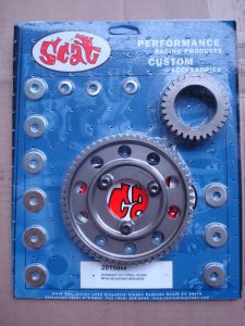SCAT Straight Cut Steel Gears w/ adjusting Washers