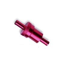 Red Anodized Fuel Filter 1/4" - Billet 6061