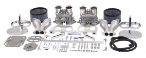 47-7317-0 EMPI DUAL 40MM HPMX CARBURETOR KIT WITH HEX BAR LINKAGE - DUAL PORT ENGINE - WILL ONLY FIT 36HP STYLE FAN SHROUD (WILL NOT FIT WITH STOCK SHROUD) - SOLD KIT