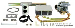 EMPI EPC-32/36 2 BARREL PROGRESSIVE CARB KIT FOR 1600CC DUAL PORT BEETLE STYLE ENGINES 71-74 (SHIPPING CHARGES APPLY)
