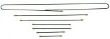 Super Beetle Metal Brake Line Kit 71-79 9 piece