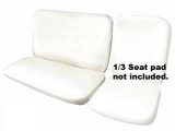 Seat Pads, VW Bus TRANSPORTER 63-76, Front Passenger 2/3, Bottom & Backrest, 1 Each