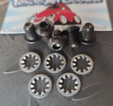 AC109304 Cam Gear Bolt Set Type 4 , LOW PROFILE Button Head with Locking washers, 10 pc set 120,000 psi Tensile Strength MADE IN USA