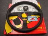 MOMO Steering Wheel, 350mm, Black Leather MOD 78