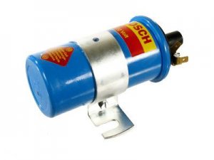 Coil, 12 Volt Bosch Blue w/Bracket EPOXY FILLED