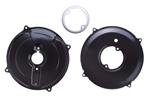 Alternator / Generator Backing Plate Kit, Black, 12V
