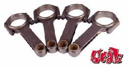 SCAT 4340 H-BEAM RODS - 5.394" VW 3/8" ARP 2000 BOLTS