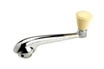 Quarter Window Winder, Chrome w/Ivory Knob BUG 56-66, Ghia 56-67