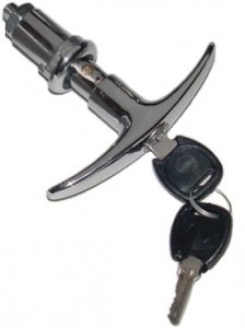 ENGINE LID DECK LID LOCK T-HANDLE W/ KEYS - BEETLE 52-64