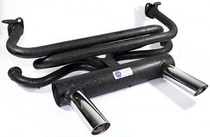 2 Tip Exhaust Muffler OEM Volkswagen