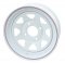 EMPI White Spoke Steel VW Wheel, 4 Lug, 6 Inches Wide 15 inch tall