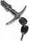 ENGINE LID DECK LID LOCK T-HANDLE W/ KEYS - BEETLE 52-64