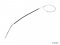 133-609-721 ( 133609721 ) EMERGENCY BRAKE CABLE - BEETLE 73-77 / SUPER BEETLE 73-79 / GHIA 73-74 / THING 73-74 - ALL WITH IRS - LEFT OR RIGHT - 1749MM (68.9 INCHES) OVERALL LENGTH - SOLD EACH