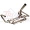 TRI MIL Bobtail 1-1/2 Exhaust System, Standard Header with Stinger, Raw Steel