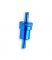 Blue Anodized Inline Fuel Filter 1/4" Billet 6061 Re Usable